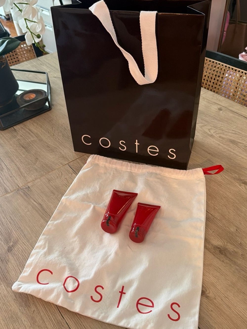 Hotel Costes shampoo conditioner shopping and laundry bag